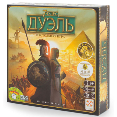 Настольная игра 7 чудес Дуэль - локализация Hobby World ASM47 1